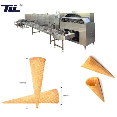 Eis-Zuckerwaffelmaschine